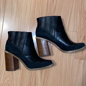 ASOS Leather Square Toe Boots